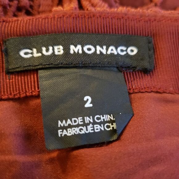 Club Monaco Crochet Lace Trumpet Skirt Sz 2 - Picture 4 of 6